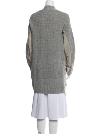 Sacai Wool Colorblock Pattern Jacket