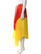 Sacai Colorblock Pattern Midi Length Skirt