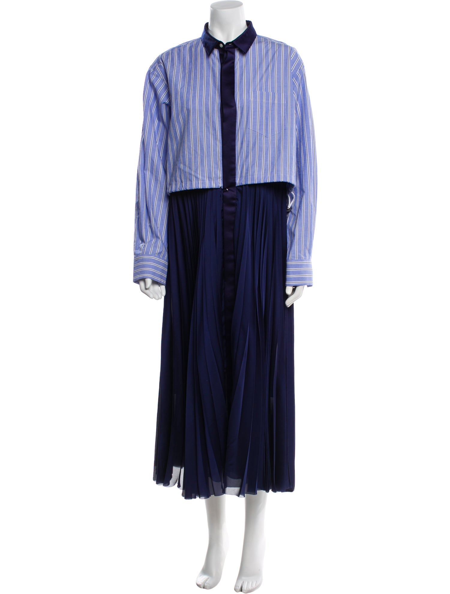 Sacai Striped Long Dress