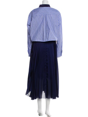 Sacai Striped Long Dress