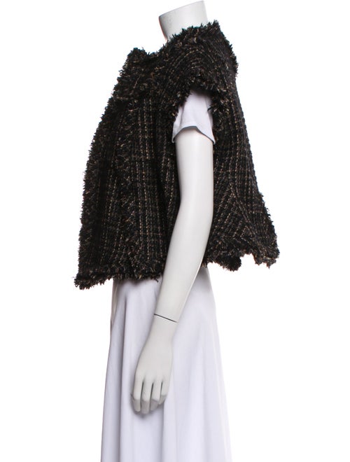 Sacai Wool Tweed Pattern Vest