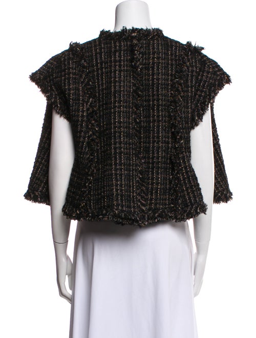Sacai Wool Tweed Pattern Vest