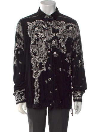 Sacai 2019 Corduroy Paisley Print Shirt