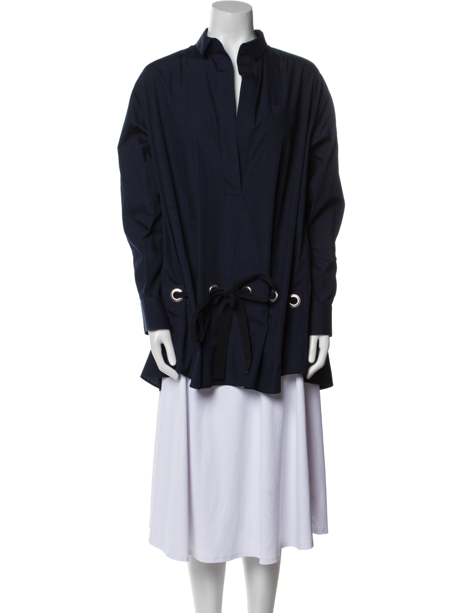Sacai V-Neck Long Sleeve Tunic