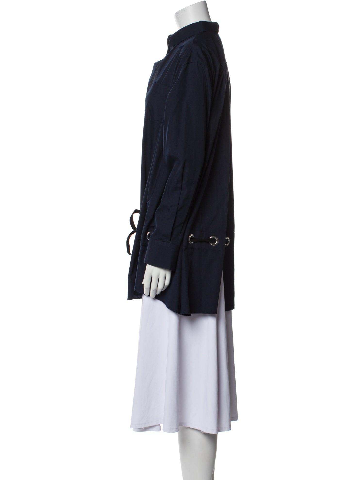 Sacai V-Neck Long Sleeve Tunic