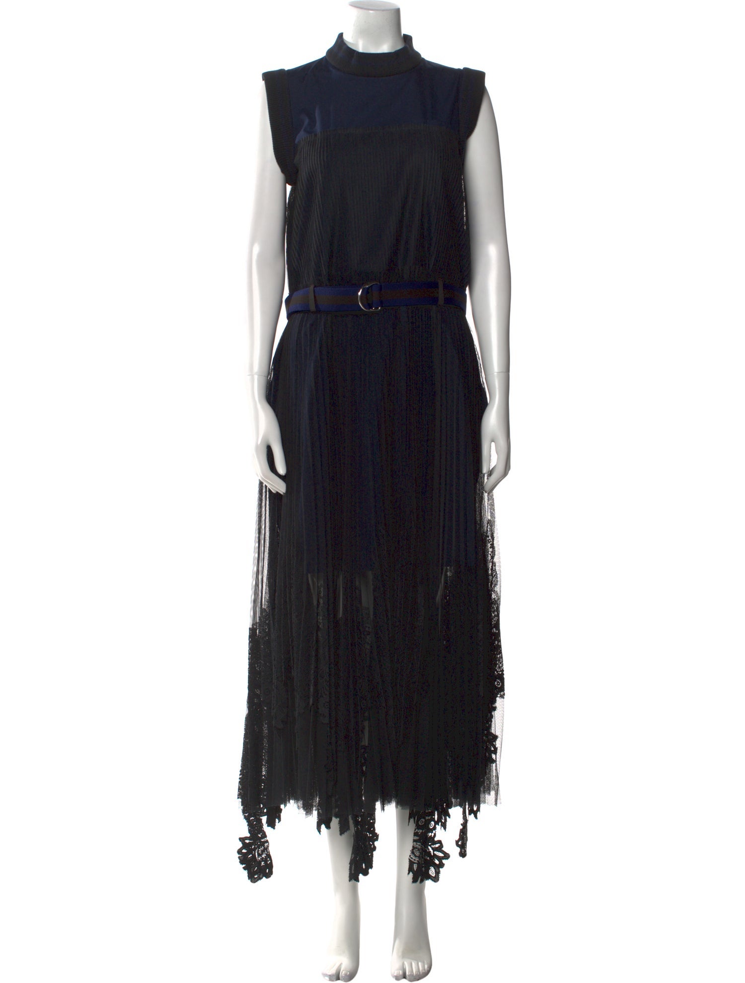 Sacai Lace Pattern Long Dress