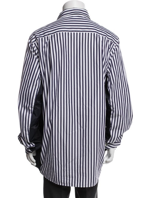 Sacai Striped V-Neck Sweatshirt