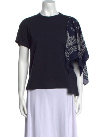 Sacai Crew Neck Short Sleeve T-Shirt