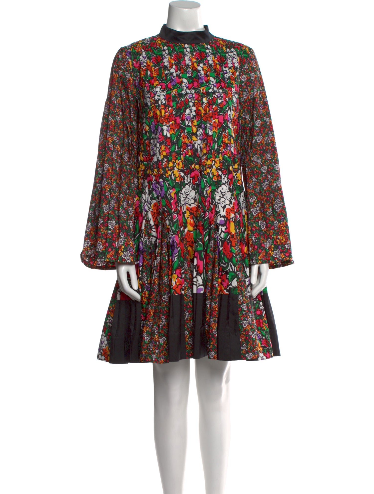 Sacai Floral Print Mini Dress
