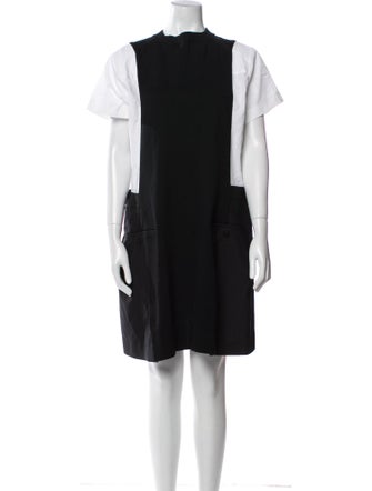 Sacai Crew Neck Mini Dress
