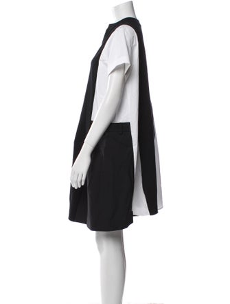 Sacai Crew Neck Mini Dress