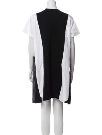 Sacai Crew Neck Mini Dress