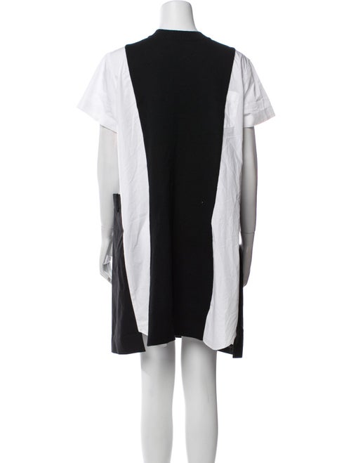 Sacai Crew Neck Mini Dress