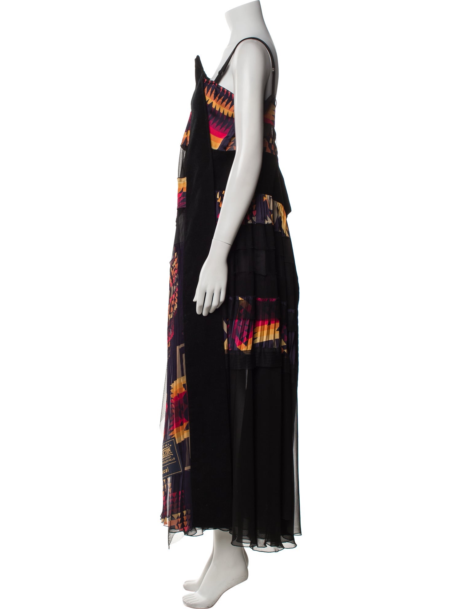 Sacai Printed Long Dress