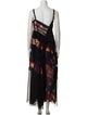 Sacai Printed Long Dress