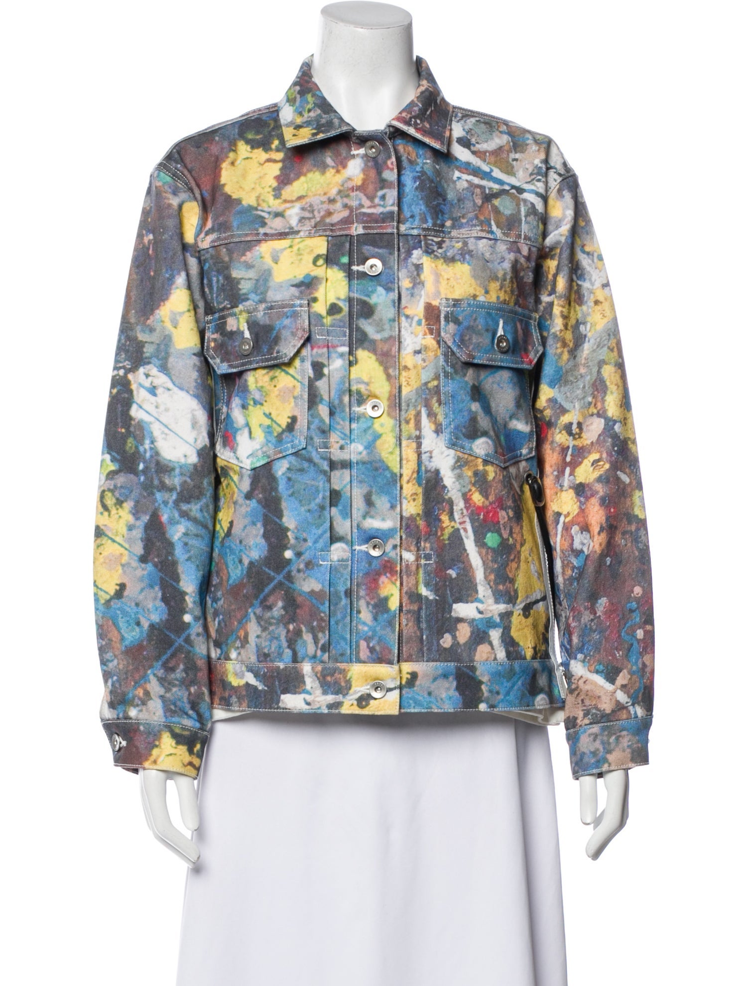 Sacai Printed Denim Jacket