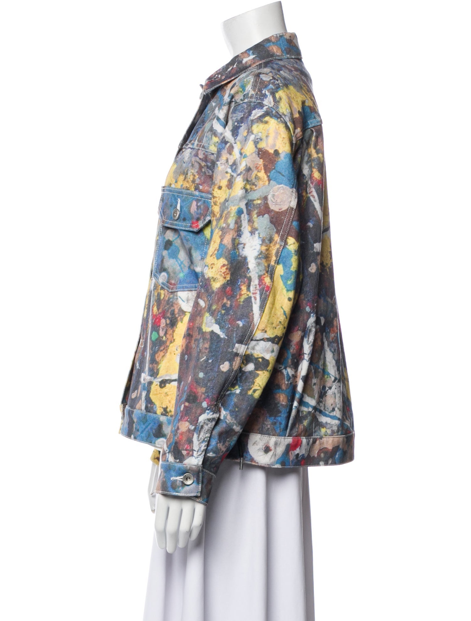 Sacai Printed Denim Jacket