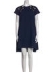 Sacai Crew Neck Knee-Length Dress