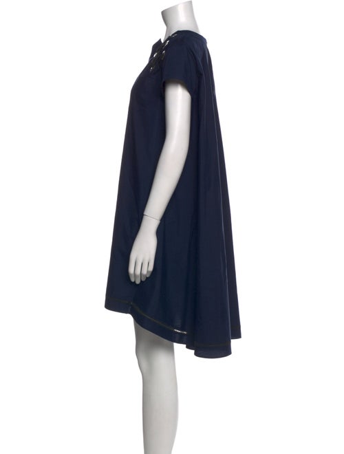 Sacai Crew Neck Knee-Length Dress
