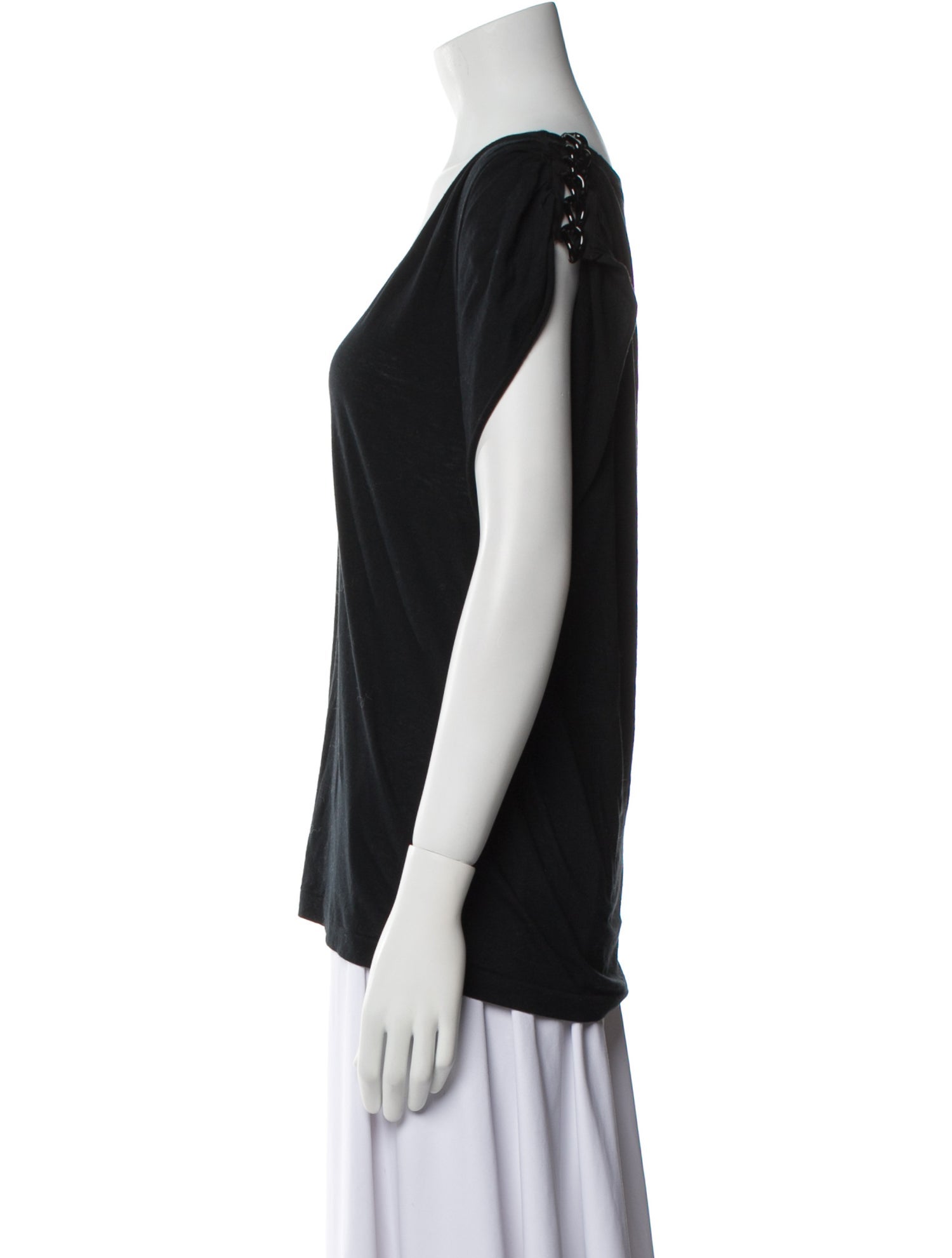 Sacai V-Neck Short Sleeve T-Shirt