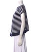 Sacai Striped Bateau Neckline T-Shirt