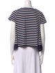 Sacai Striped Bateau Neckline T-Shirt