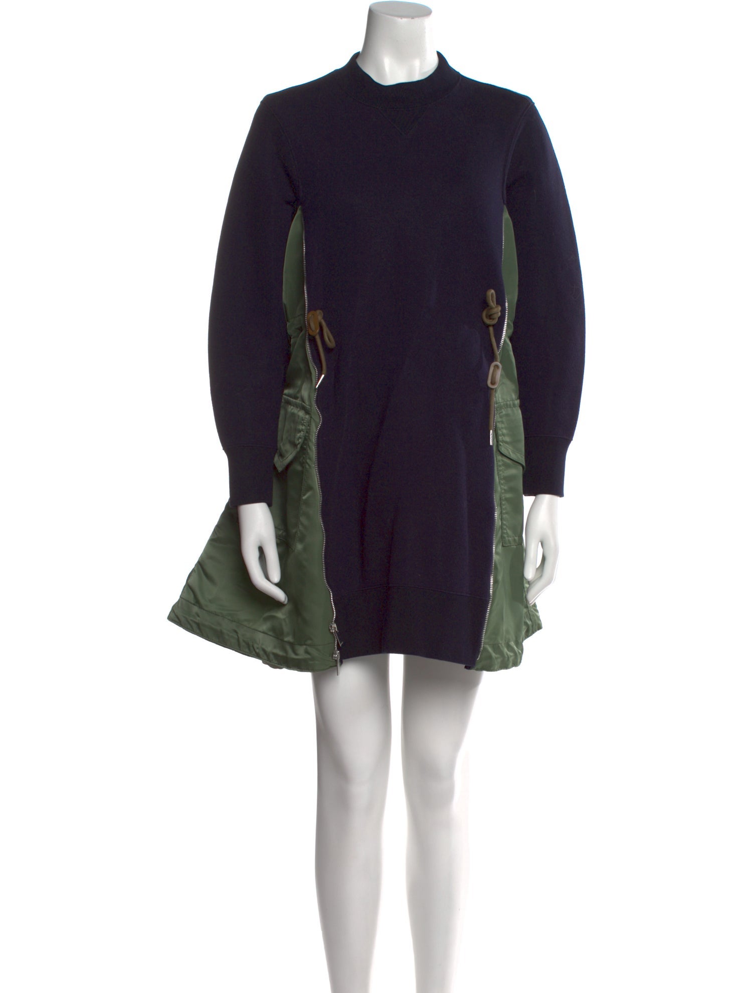 Sacai Mock Neck Mini Dress