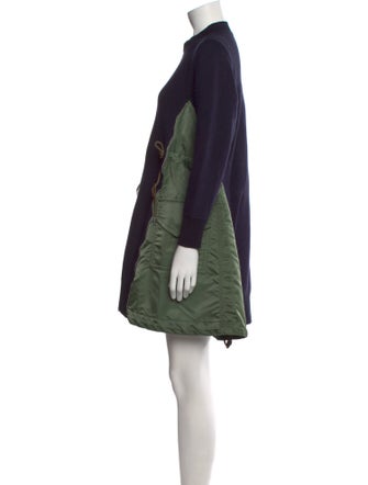 Sacai Mock Neck Mini Dress