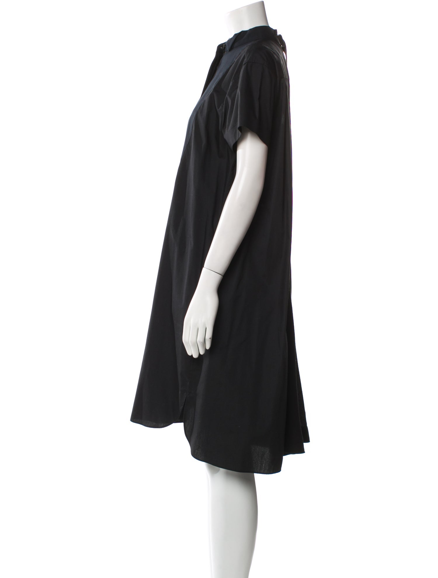 Sacai Mock Neck Knee-Length Dress