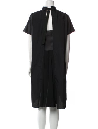 Sacai Mock Neck Knee-Length Dress