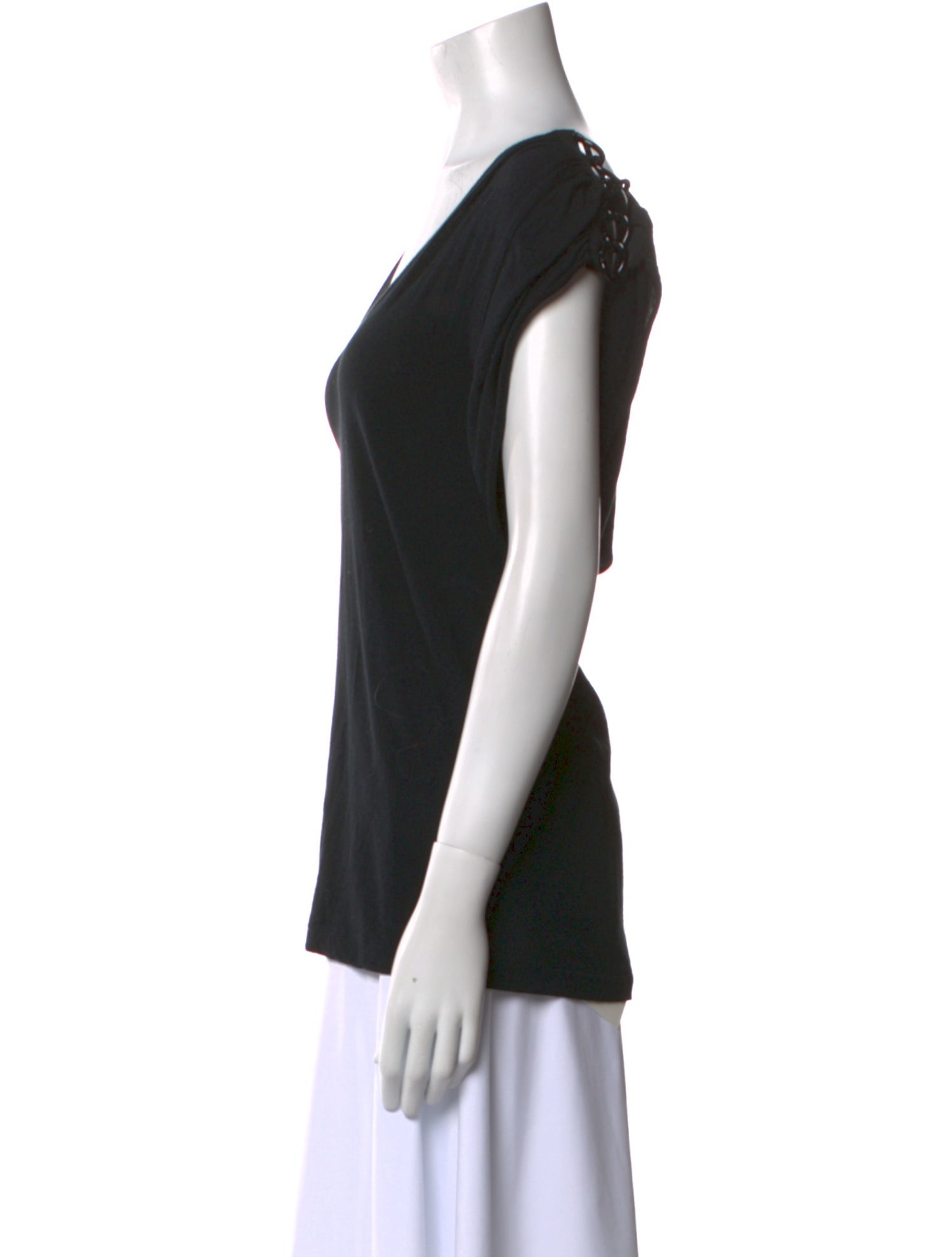 Sacai Scoop Neck Short Sleeve T-Shirt