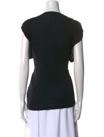 Sacai Scoop Neck Short Sleeve T-Shirt