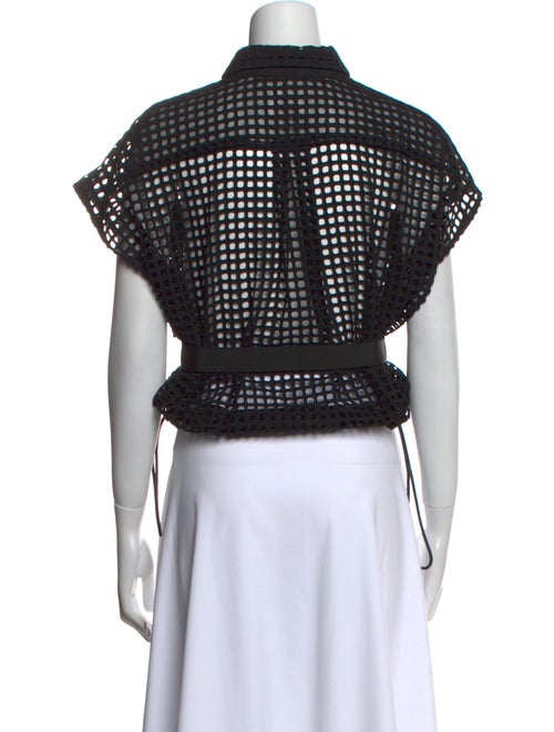 Sacai Short Sleeve Crop Top