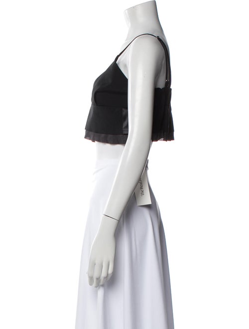 Sacai V-Neck Sleeveless Crop Top