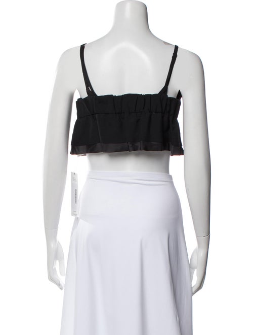 Sacai V-Neck Sleeveless Crop Top
