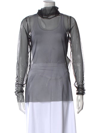 Sacai Cowl Neck Long Sleeve Sweatshirt