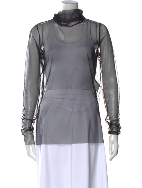 Sacai Cowl Neck Long Sleeve Sweatshirt