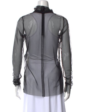 Sacai Cowl Neck Long Sleeve Sweatshirt