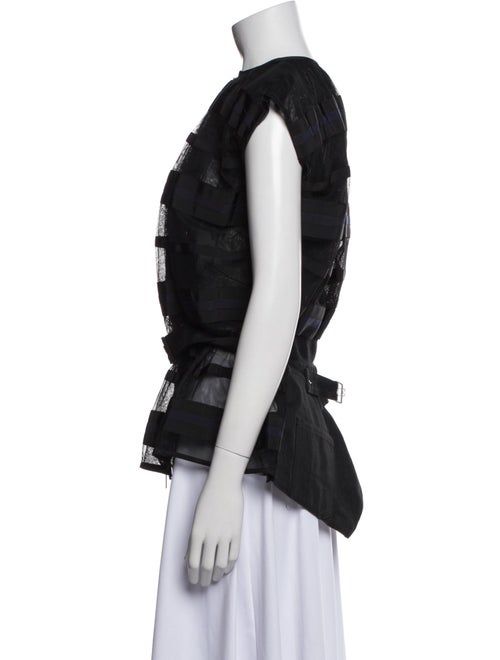 Sacai Plaid Print Vest