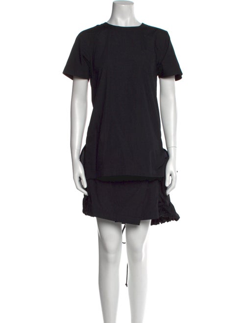 Sacai Crew Neck Mini Dress