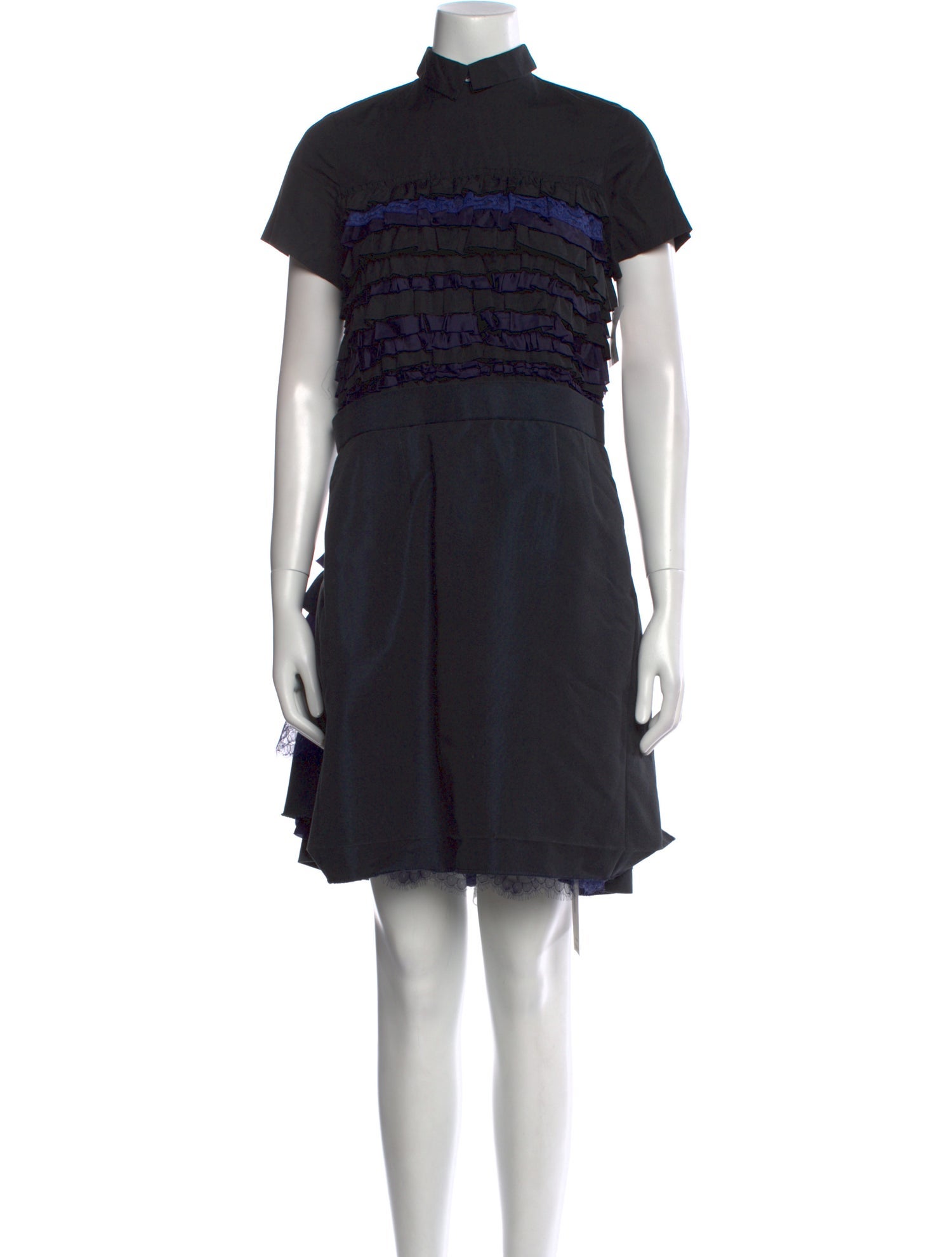 Sacai Mock Neck Mini Dress