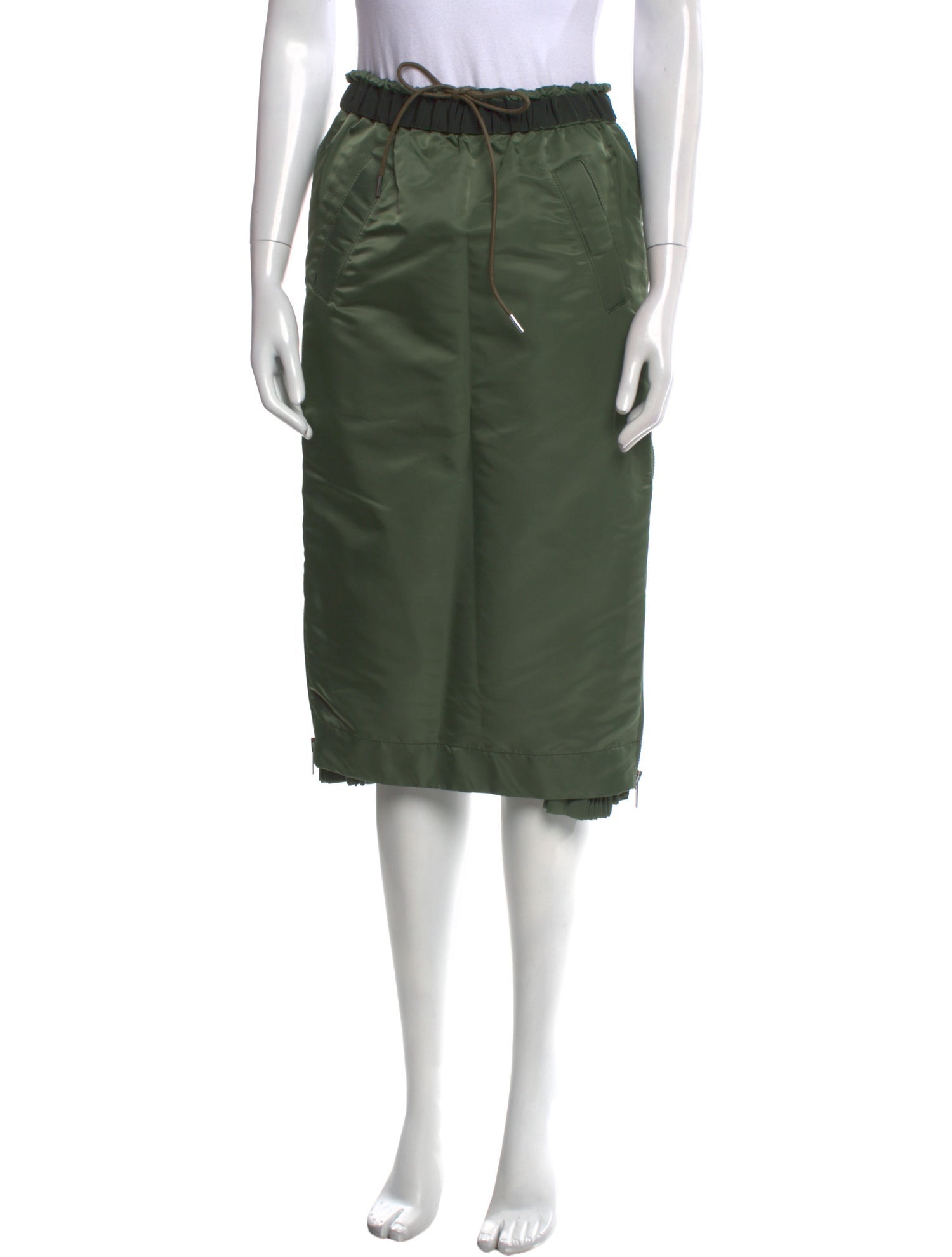 Sacai Nylon Knee-Length Skirt