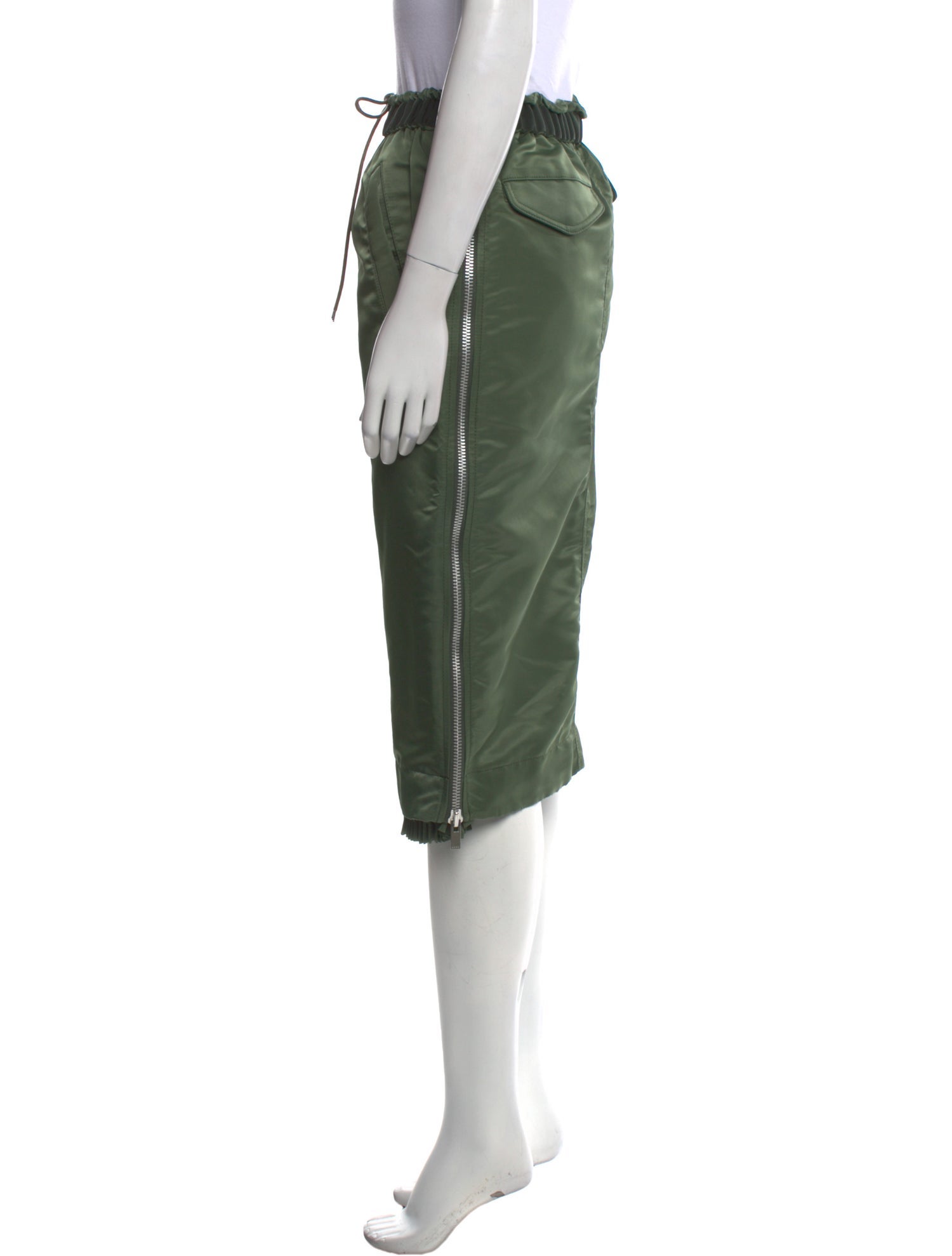 Sacai Nylon Knee-Length Skirt