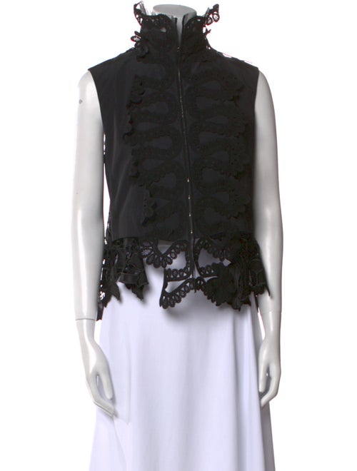 Sacai Mock Neck Sleeveless Blouse