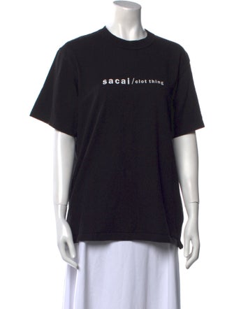 Sacai Graphic Print Crew Neck T-Shirt