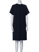 Sacai Crew Neck Knee-Length Dress