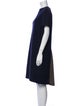 Sacai Crew Neck Knee-Length Dress