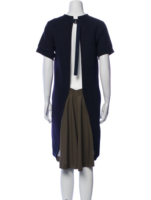 Sacai Crew Neck Knee-Length Dress