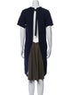 Sacai Crew Neck Knee-Length Dress