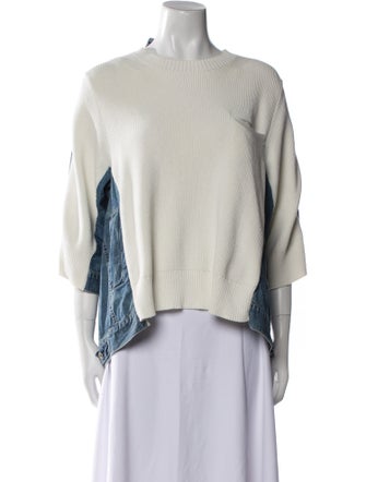 Sacai Scoop Neck Sweater